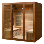 SunRay Roslyn 4-Person Indoor Infrared Sauna HL400KS - BioHealing Plus