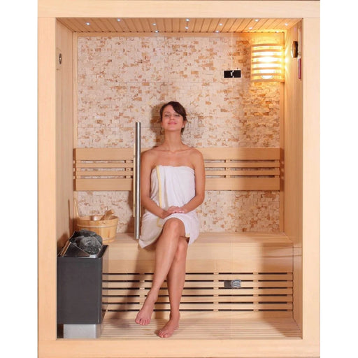 SunRay Rockledge 2-Person Luxury Traditional Sauna 200LX - BioHealing Plus