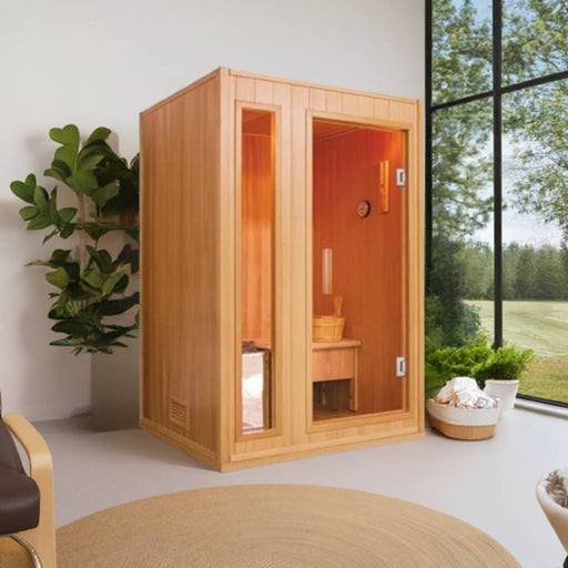 SunRay Baldwin 2-Person Indoor Traditional Sauna HL200SN - BioHealing Plus