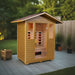 SunRay Granby 3 Person Outdoor Infrared Sauna w/Shingled Roof HL300D3 - BioHealing Plus