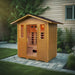 SunRay Cayenne 4-Person Outdoor Infrared Sauna w/Shingled Roof HL400D3 - BioHealing Plus