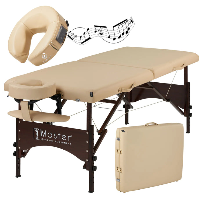 Master Massage 28" Argo Portable Massage Table Package - BioHealing Plus