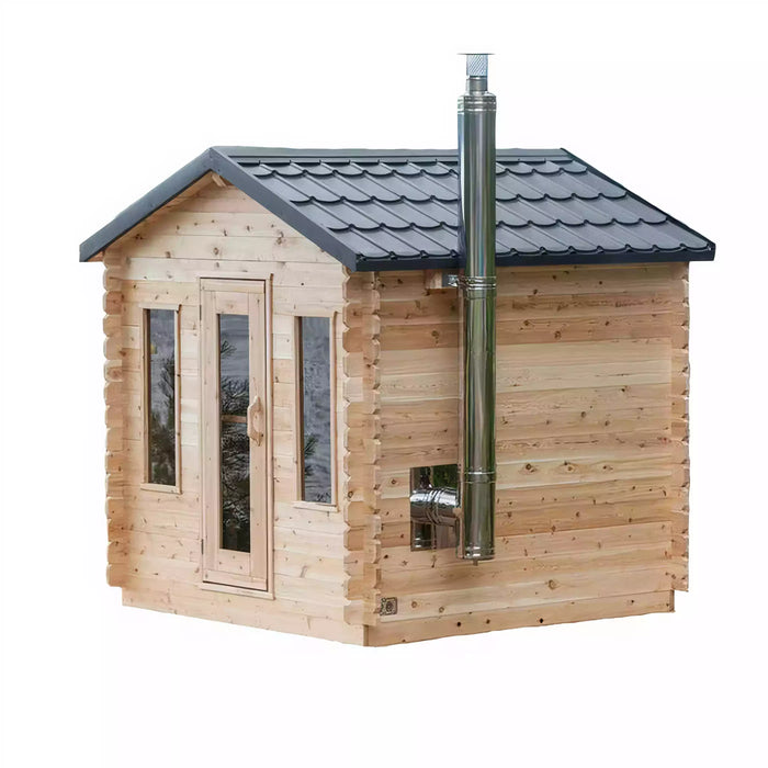 Dundalk Leisure Craft Canadian Georgian 2-6 Person Cabin Sauna CTC88W - BioHealing Plus