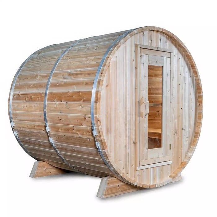 Dundalk CT Harmony 2-4 Person Barrel Sauna CTC22W - BioHealing Plus