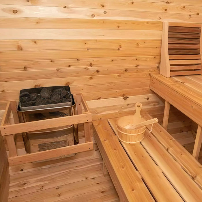 Dundalk Leisure Craft Canadian Timber Luna 2-4 Person Sauna CTC22LU - BioHealing Plus
