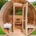 Dundalk CT Tranquility MP Barrel 6 Person Sauna | Wood Burning Heater - BioHealing Plus