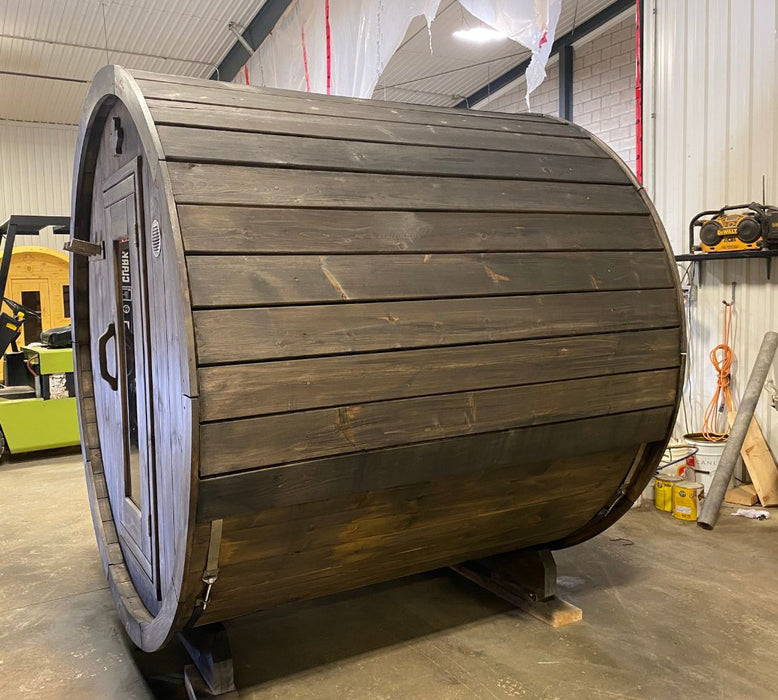 True North 2-4 Person 6' Long Barrel Sauna - BioHealing Plus