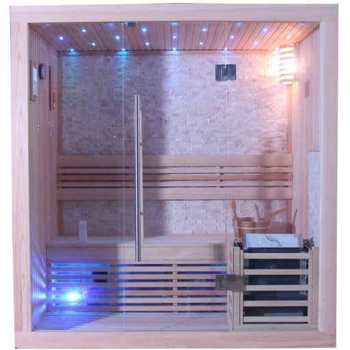 Sunray Westlake 3 Person Luxury Traditional Sauna 300LX - BioHealing Plus