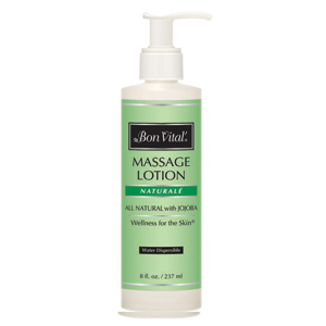 Bon Vital® Naturale Massage Lotion - 8 oz bottle with pump - Case of 72 - BioHealing Plus