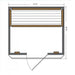 SunRay Sierra 2-Person Cedar Indoor Infrared Sauna HL200K - BioHealing Plus