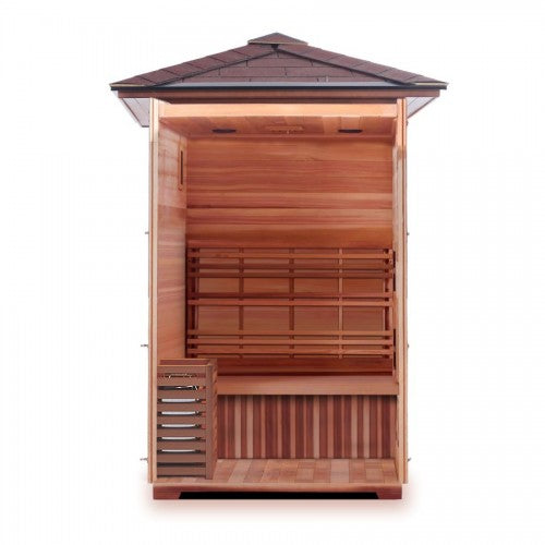 Sunray Bristow 2-Person Outdoor Traditional Sauna w/Window HL200D2 - BioHealing Plus