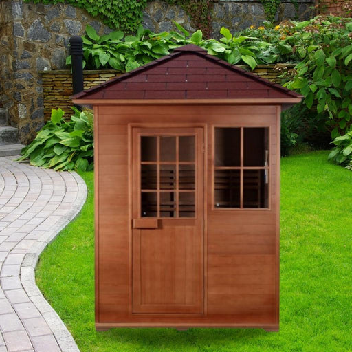 SunRay Freeport 3-Person Outdoor Traditional Sauna HL300D1 - BioHealing Plus