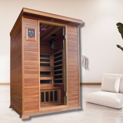 Sunray Sierra 2-Person Cedar Indoor Infrared Sauna HL200K - BioHealing Plus