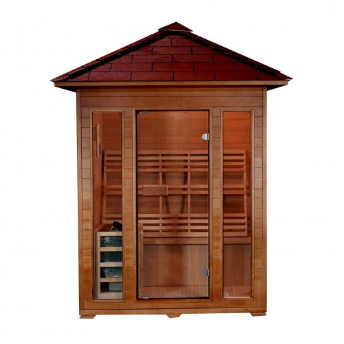 Sunray Waverly 3-Person Outdoor Traditional Sauna HL300D2 - BioHealing Plus