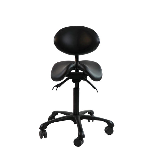 Master Massage Berkeley Ergonomic Split Seat Style Backrest Saddle Stool with Two Tilting Option (2 Color Options) - BioHealing Plus