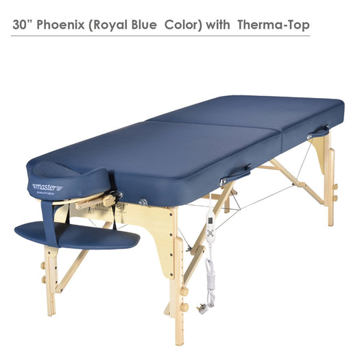 Master Massage 30" Phoenix™ Portable Massage Table Package with Therma-Top® - BioHealing Plus