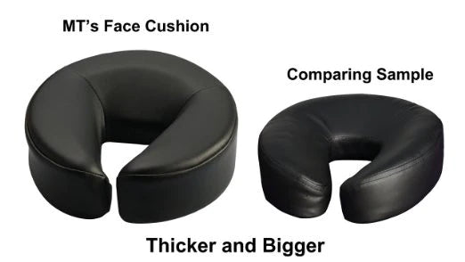 Universal Face Cushion Pillow for Massage Table, Black Color - BioHealing Plus