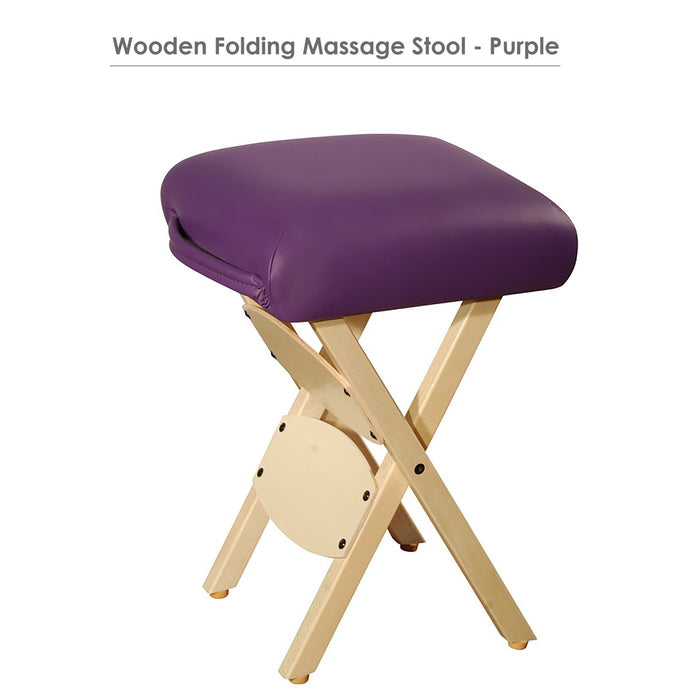 Master Massage Wooden Folding Massage Stool - BioHealing Plus