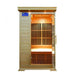SunRay Barrett 1-Person Hemlock Indoor Infrared Sauna HL100K2 - BioHealing Plus